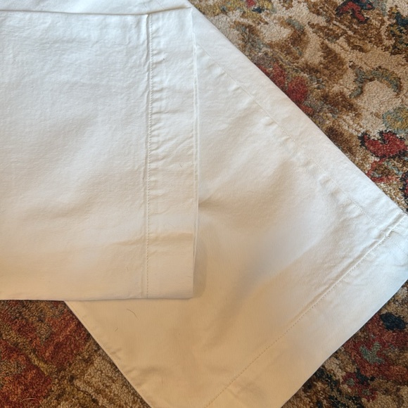 Gap Pleated High Rise Wide Leg Off-white Denim Trouser NWT 8P - Picture 4 of 6